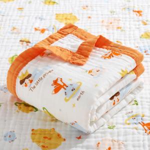 100% Cotton Baby Bath Towel Baby Six-Layers High-Density Baby Blanket