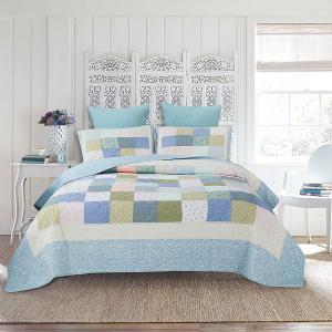 100% Cotton Patchwork Printing Bedspread Quilt