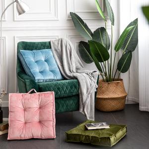 100% Polyester Japanese Style Square Woven Chair Pad Seat Cushion