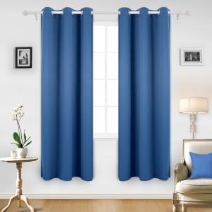 100% Polyester Solid Color Blackout Curtain