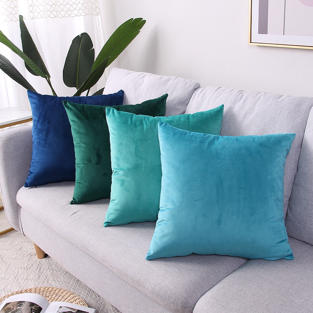 18 x 18 Inch 45 x 45 cm Wholesale Custom Home Decor Luxury Sofa Pillow Velvet Cushion Cover