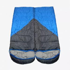 190T Polyester Waterproof Camping Sleeping Bag Hooded Envelope Sleeping Bag