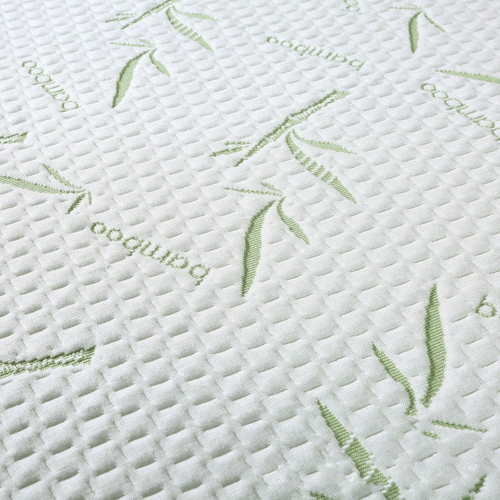 280gsm 40% Bamboo 60% Polyester Jacquard Waterproof Fitted Mattress Protector with Zipper