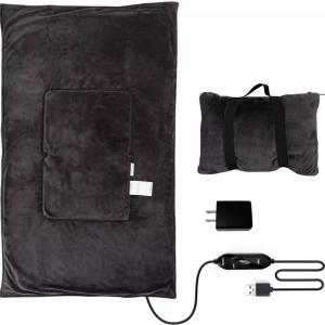 3 Heat Level & 3 Timer Setting Fast Heating Super Soft Micro Mink Flod-able Heating Blanket