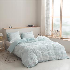 3 pcs Microfiber Girls Seersucker Duvet Cover Set