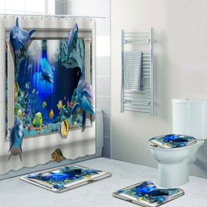 3D Printing Design Bathroom Washroom Waterproof Shower Curtains 3D Printing Design Bathroom Washroom Waterproof Shower Curtains