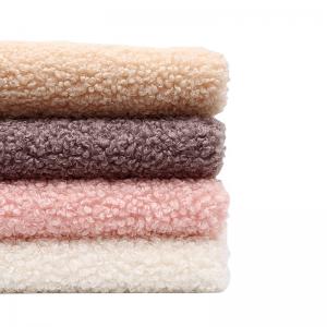 515gsm 100% Polyester Sherpa Fleece Fabric Faux Fur Fabric For Coat Garment
