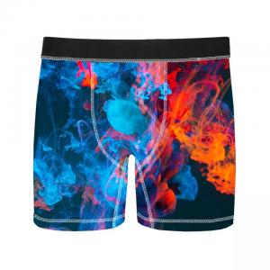 95% Polyester 5% Elastane Print Boys Brief Shorts Custom Underwear Boxer For Men