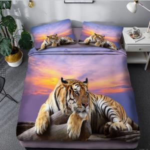 Animal Digital Printed Bedspread Duvet Cover Sets Bedding Set