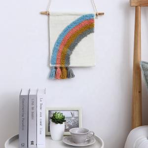 Boho Rainbow Kids Baby Room Decoration Tufted Colorful Wall Decorative Tapestry Boho Rainbow Kids Baby Room Decoration Tufted Colorful Wall Decorative Tapestry