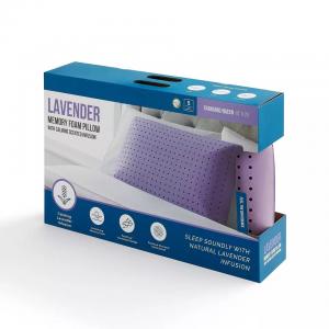 Bread shaped Calming Lavender Ventilated Infused Memory Foam Pillow