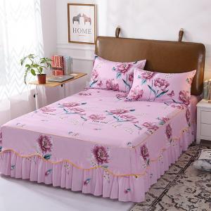 Brushed Polyester Modern Design Colorful Lace Bedspread
