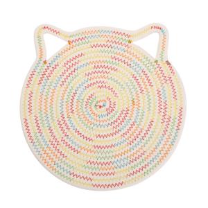 Cartoon Cotton Rope Heat Insulated Hang Cat Ear Placemat Cartoon Cotton Rope Heat Insulated Hang Cat Ear Placemat