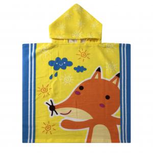 Cartoon Hooded Beach Towel for Boys Girls Bath Wrap Towels Swim Hooded Beach Towel