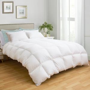 Cotton Fabric 80% White Goose Down Duvet for All Seasons