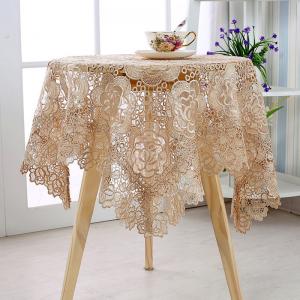 Decoration French Lace Handmade Embroidery Tablecloth