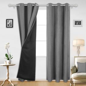 Double Layer Hotel Blackout Window Curtain