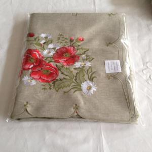 Embroidery Poppy Table Runner Flower Tablecloth Embroidery Poppy Table Runner Flower Tablecloth