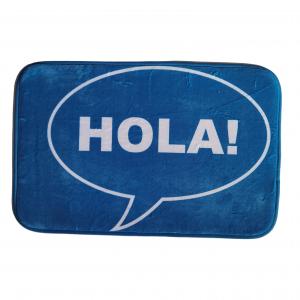 Flannel Fabric Memory Foam Cartoon Printing Non Slip Indoor Mat