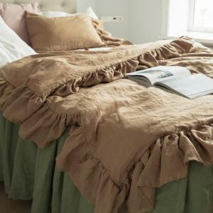 French Linen Duvet Cover Set with Flat Sheet