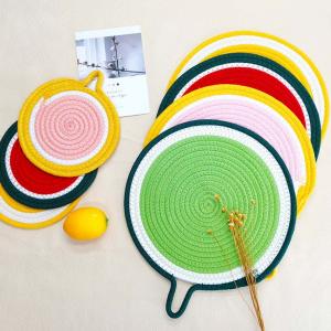 Heat Protection Cutlery Cup Mat Bowl Circular Placemat Heat Protection Cutlery Cup Mat Bowl Circular Placemat