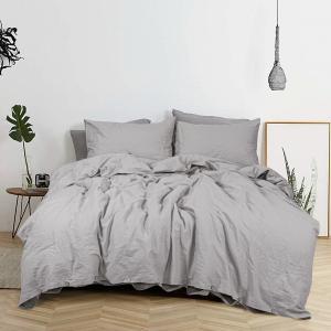High Grade Natural Cotton Linen Duvet Cover Set