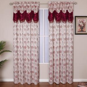 Jacquard Luxury Curtain Window Panel Set Curtain