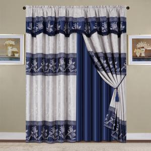 Living Room Luxury Jacquard Window Curtain Set