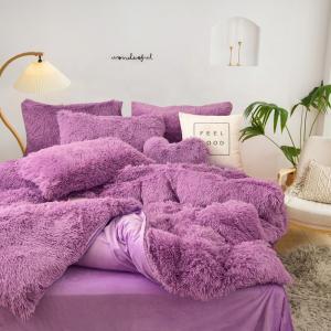 Long Hair High Pile Comforter Crystal Velvet Bedding Set Plush Shaggy Faux Fluffy Fur Duvet Cover Set Long Hair High Pile Comforter Crystal Velvet Bedding Set Plush Shaggy Faux Fluffy Fur Duvet Cover Set