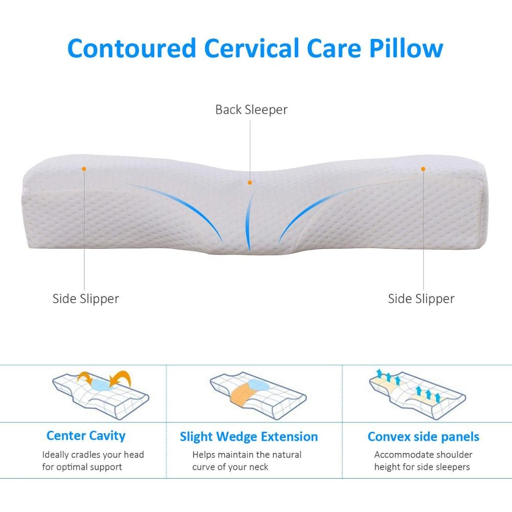 Memory Foam Orthopedic Cervical Care Pillow