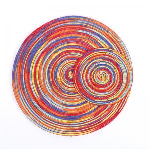 New Fashion Customized Braided Round Weaving Placemat New Fashion Customized Braided Round Weaving Placemat