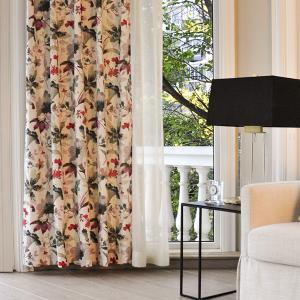 Pastoral Bedroom Living Room Cotton and Linen Printing Blackout Curtain