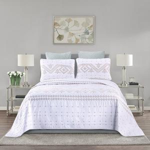Printed Patchwork Cotton Bedspread Printed Patchwork Cotton Bedspread