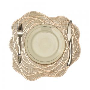 Rose Hollow Out Anti-skid Heat-insulation PVC Placemat