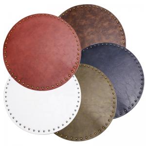 Rubber Mats Anti Static Round Dining Table Plate Mat With Logo Printing Table Mat