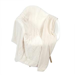 Solid Faux Fur PV Fleece Blanket