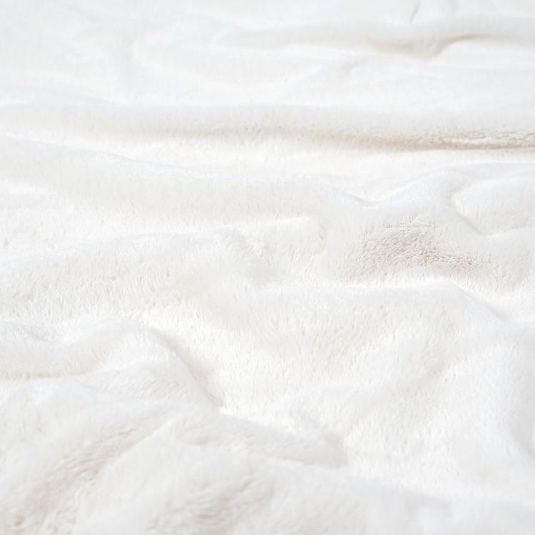 Solid Faux Fur PV Fleece Blanket