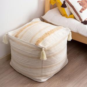 Tufted Storage Seat Footrest Luxury Living Room Ottoman Pouf Furniture Pouf