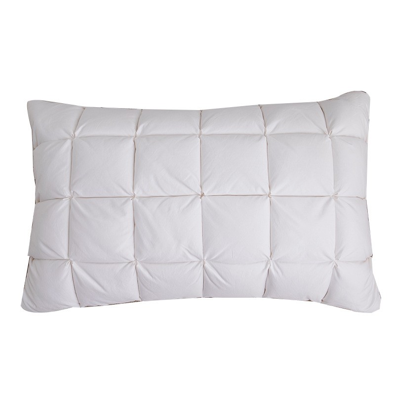 White Box Design Good Quality 70% Goose Down Pillow With Gusset